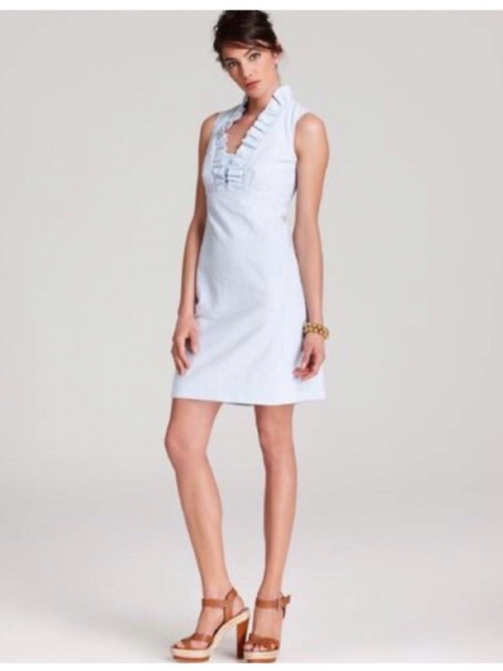 Lilly Pulitzer Adeline Seersucker Ruffle Dress